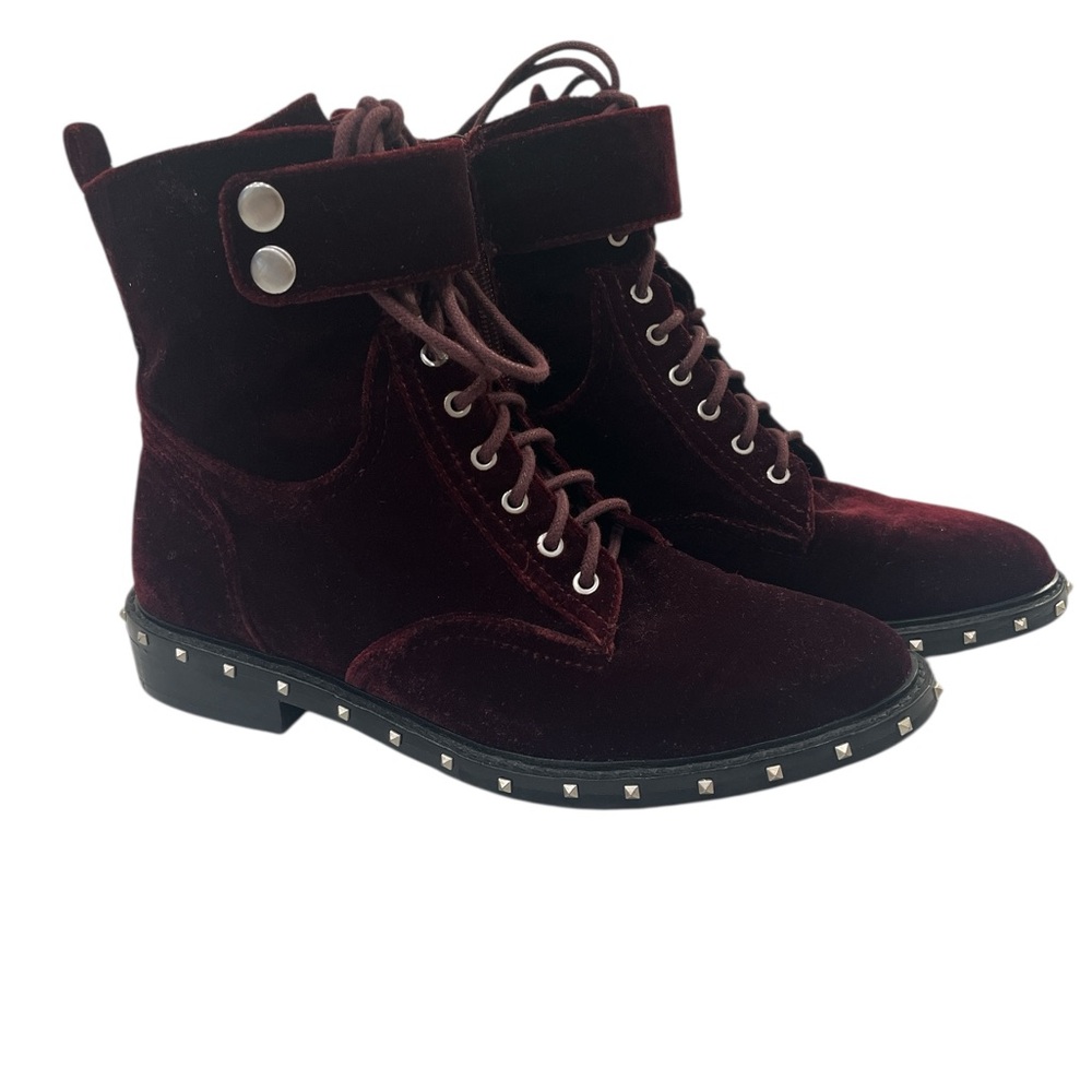 Vince Camuto Red Ankle Booties with Chunky Sole